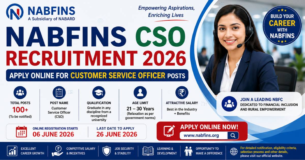 NABFINS CSO Recruitment 2026